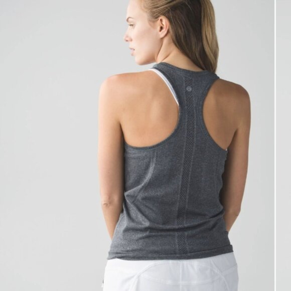 Lululemon Swiftly Tech Racerback Heathered Black - Picture 4 of 9
